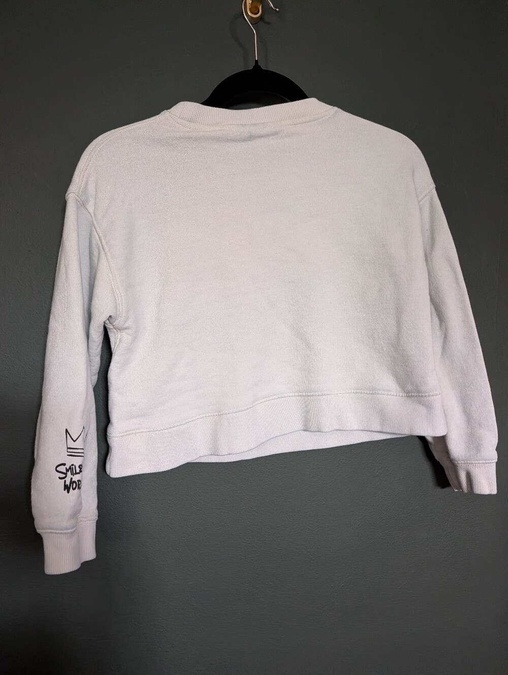 Zara White Sweatshirt Collab With Smiley World Girls 11-12 - Picture 3 of 5